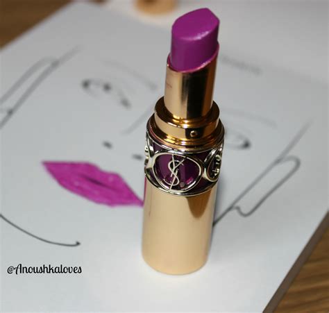 ysl rouge volupte shine fuchsia in rage|YSL Fuchsia in Rage Rouge Volupté Shine Lipstick Review.